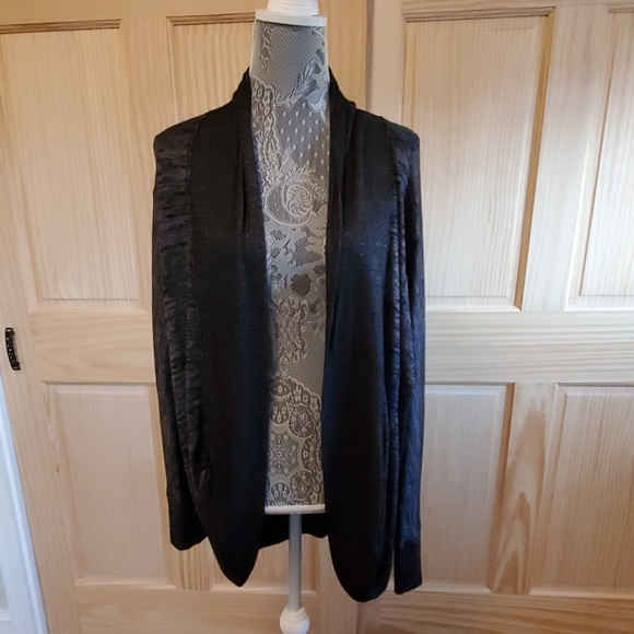 A.n.a. black and silver/grey cardigan - Picture 1 of 4